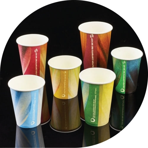 Compostable Prism Paper Vending Cups