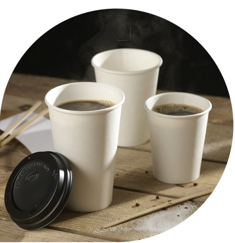 White Hot Drink Paper Cups