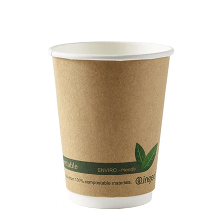 12oz Kraft Compostable Double Wall Paper Cups