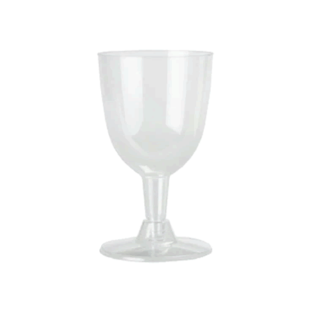 175ml 2 Piece Wine Glass With Clear Base