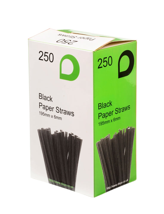 Black Paper Straw