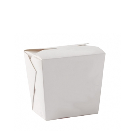 26oz White Square Food Pail