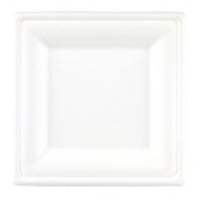 20cm Square Bagasse Plates