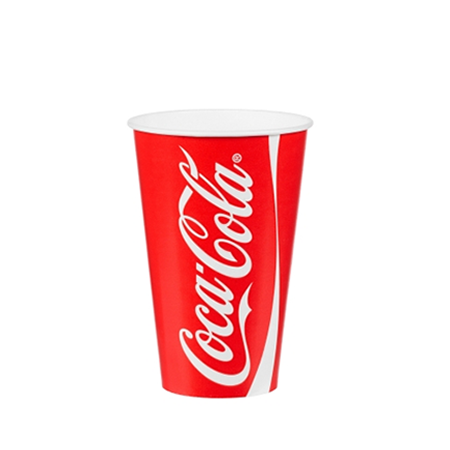 12oz Coke Cold Drink Paper Cup