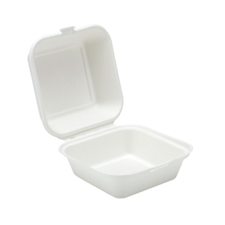 6" Bagasse Burger Box