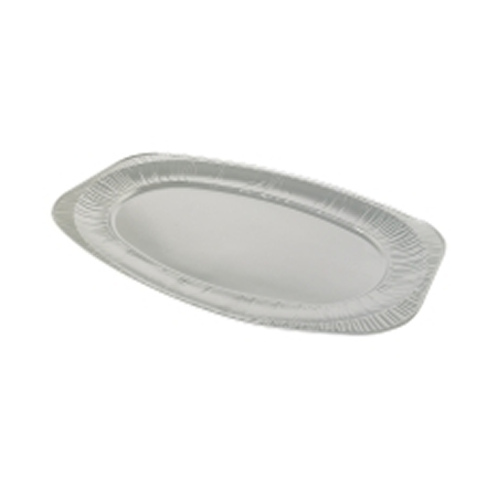 55cm Oval Plain Foil Platters Cash Carry Packed Dispo International