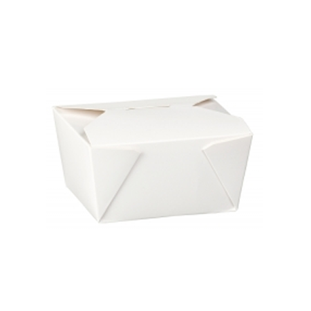 No 1 Dispo-Pak White Food Cartons