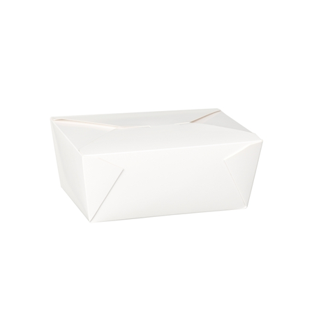 No 4 Dispo-Pak White Food Cartons