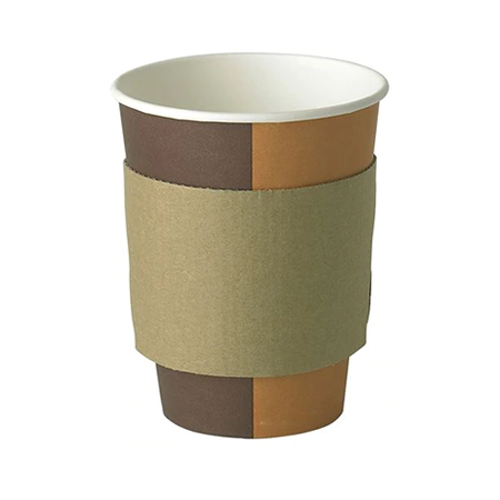 Unprinted Brown Sleeves To Fit 10oz -16oz