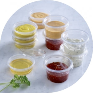 2oz & 4oz Sauce Containers