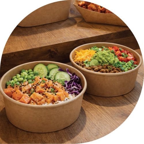 1000ml Kraft Salad Bowls