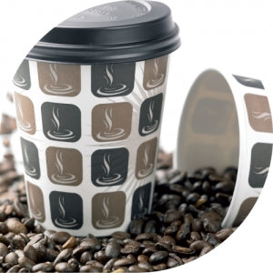 10oz Mocha Paper Cups