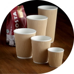 12oz Squat Ripple Cups