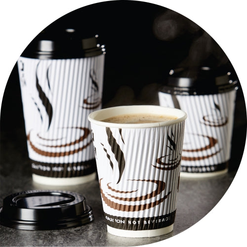 Weave Ripple Hot Drink Paper Cups