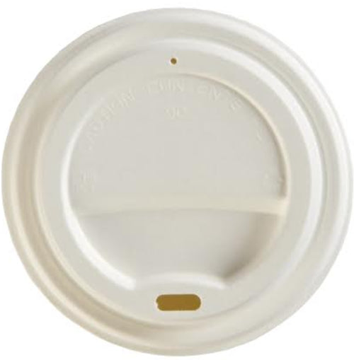 10oz-16oz Bagasse White Sip Thru Lid