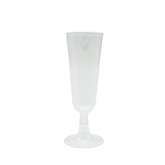 Two-Piece Plastic Champagne Cocktail Flutes