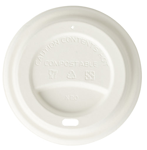 Large Bagasse Hot Drink Lids