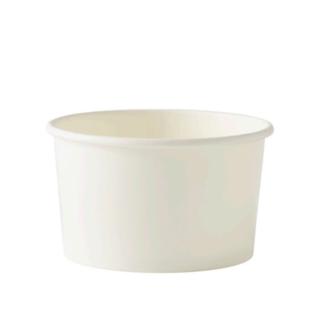 6oz Plain White Ice Cream Container
