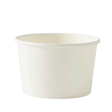 8oz Plain White Ice Cream Container