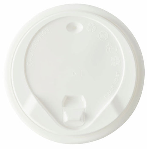 Large PP White Tab Hot Drink Lids