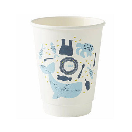 12oz Double Wall Compostable Aqueous Cups