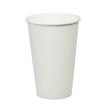 16oz Plain White Hot Drink Cup