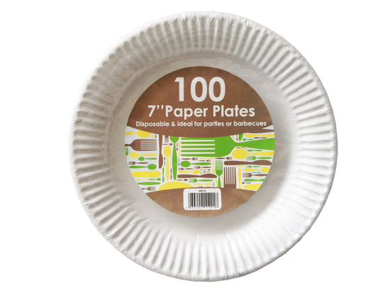 7" Disposable Paper Plates
