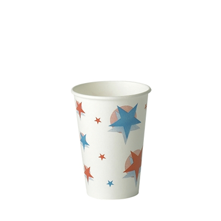 7oz Star/Ball Design Cold Drink Paper Cup