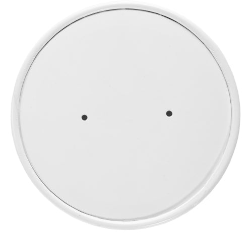 White Vented Paper Lids To Fit 26oz To 32oz