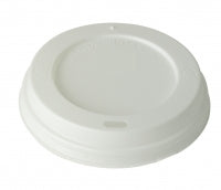 73mm White Sip Thru Lid For 9oz Vending Cup