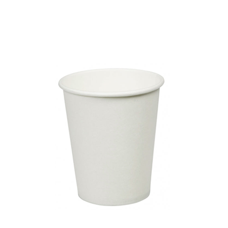 8oz Plain White Hot Drink Cup