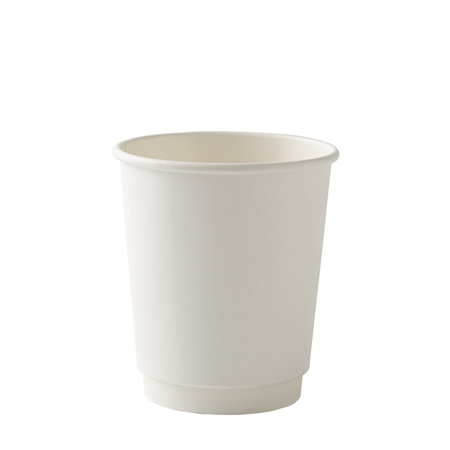 8oz White Double Wall Paper Cups – Dispo International
