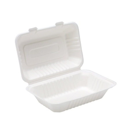 9" X 6" Bagasse Lunch Box