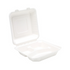9" Bagasse Clamshell 3 Compartments