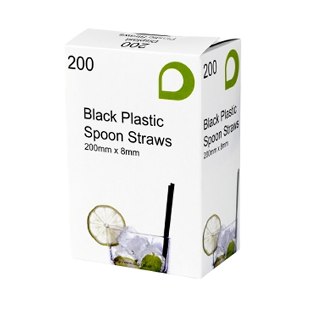 Black Spoon Straws