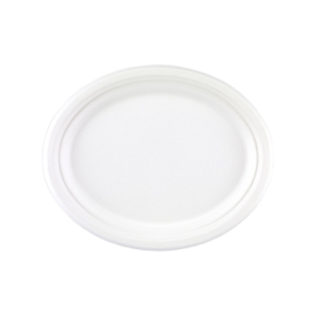 10 X 12 Bagasse Oval Plates